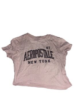 Aeropostale Pink Classic Crewneck Graphic Tee